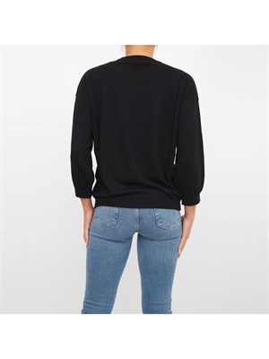 MAGLIA LOVE MOSCHINO NERO in DONNA
