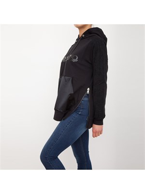 FELPA ERMANNO ERMANNO SCERVINO NERO in DONNA