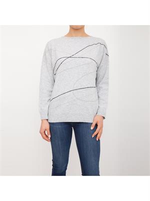 MAGLIA FABIANA FILIPPI GRIGIO in DONNA