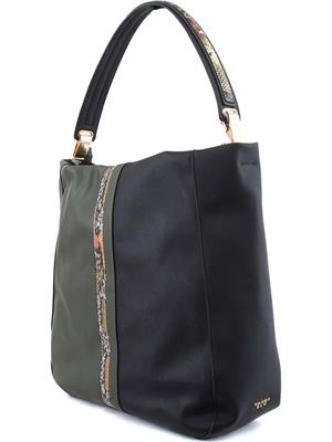 BORSA A MANO TOSCA BLU VERDE in DONNA