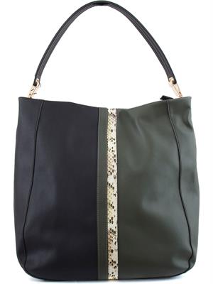 BORSA A MANO TOSCA BLU VERDE in DONNA