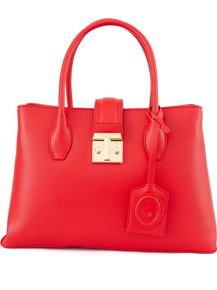 BORSA A MANO TRUSSARDI ROSSO