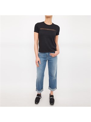 T-SHIRT ELISABETTA FRANCHI NERO in DONNA