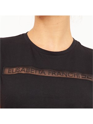 T-SHIRT ELISABETTA FRANCHI NERO in DONNA