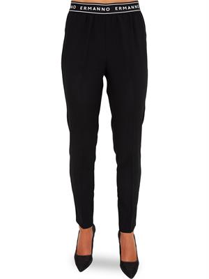 PANTALONE CASUAL ERMANNO ERMANNO SCERVINO NERO in DONNA