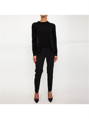 PANTALONE CASUAL ERMANNO ERMANNO SCERVINO NERO in DONNA