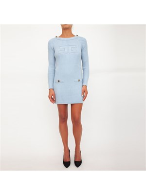 VESTITO ELISABETTA FRANCHI CELESTE in DONNA