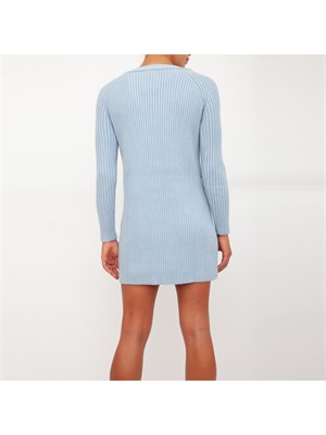 VESTITO ELISABETTA FRANCHI CELESTE in DONNA