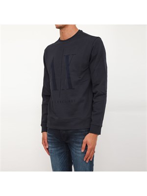 FELPA ARMANI EXCHANGE BLU in UOMO