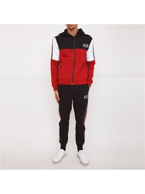 TUTA SPORTIVA EA7 EMPORIO ARMANI ROSSO in UOMO