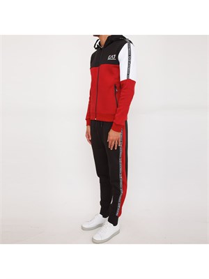 TUTA SPORTIVA EA7 EMPORIO ARMANI ROSSO in UOMO