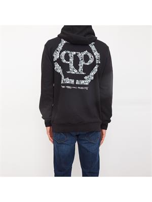 FELPA PHILIPP PLEIN NERO in UOMO