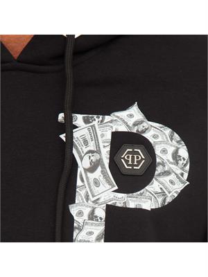 FELPA PHILIPP PLEIN NERO in UOMO