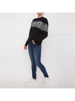 MAGLIA LOVE MOSCHINO NERO in DONNA