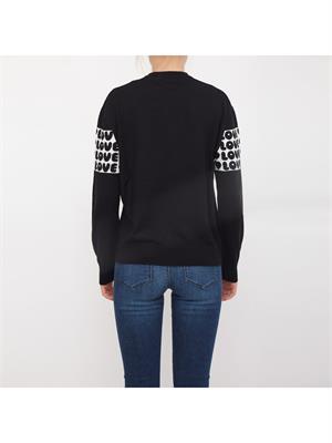 MAGLIA LOVE MOSCHINO NERO in DONNA