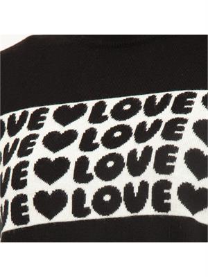 MAGLIA LOVE MOSCHINO NERO in DONNA