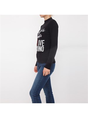 MAGLIA LOVE MOSCHINO NERO in DONNA