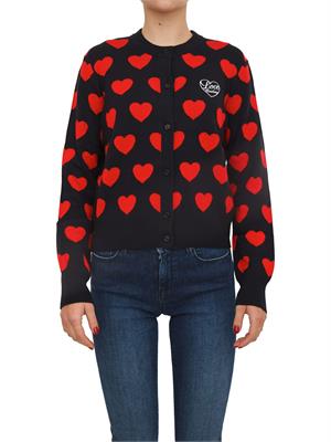 CARDIGAN LOVE MOSCHINO NERO in DONNA