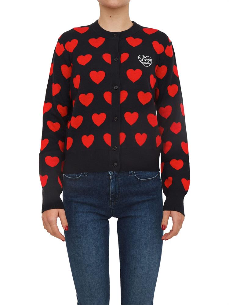 CARDIGAN LOVE MOSCHINO NERO