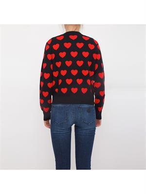 CARDIGAN LOVE MOSCHINO NERO in DONNA