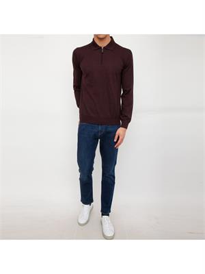 POLO BRIONI BORDEAUX in UOMO