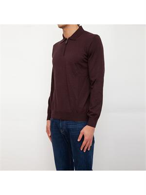 POLO BRIONI BORDEAUX in UOMO
