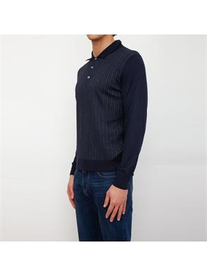 POLO BRIONI BLU in UOMO