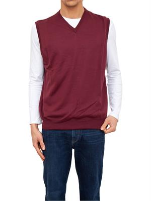GILET CANALI ROSSO in UOMO