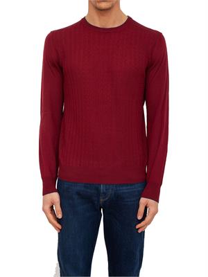 MAGLIA CANALI ROSSO in UOMO