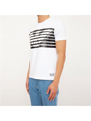 T-SHIRT EA7 EMPORIO ARMANI BIANCO in UOMO