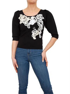 MAGLIA TWIN-SET NERO in DONNA