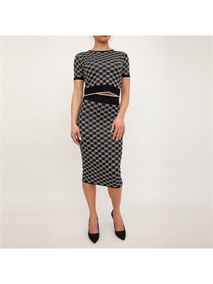 GONNA LUNGA ELISABETTA FRANCHI NERO in DONNA