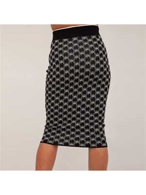 GONNA LUNGA ELISABETTA FRANCHI NERO in DONNA
