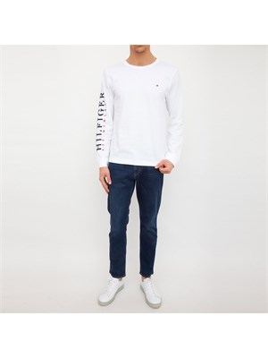T-SHIRT TOMMY HILFIGER BIANCO in UOMO