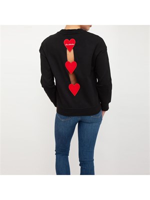 FELPA LOVE MOSCHINO NERO in DONNA