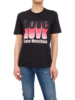 T-SHIRT LOVE MOSCHINO NERO in DONNA