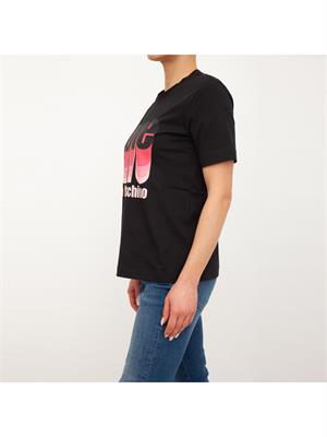 T-SHIRT LOVE MOSCHINO NERO in DONNA