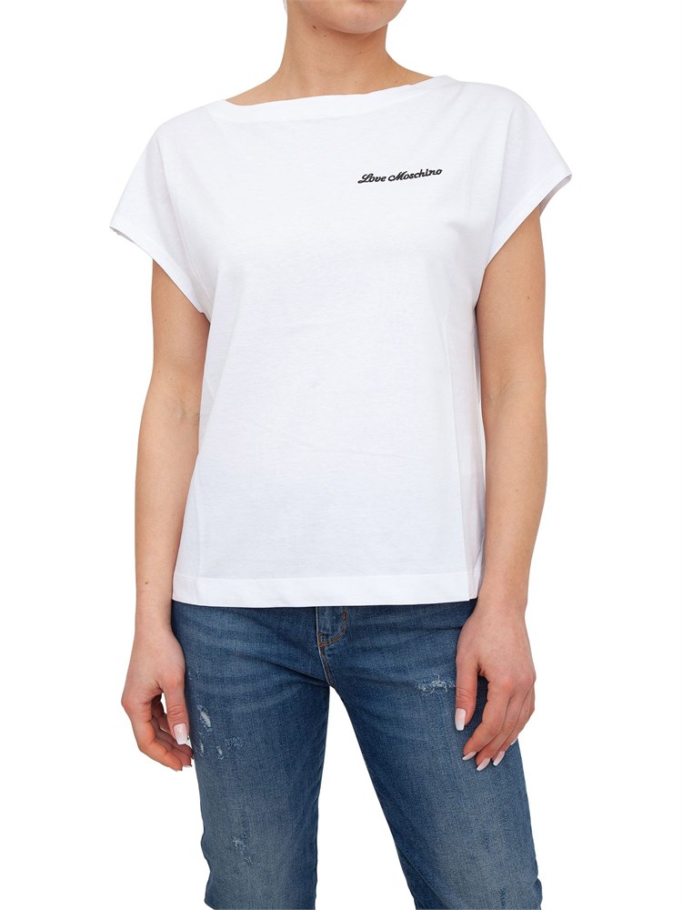 T-SHIRT LOVE MOSCHINO BIANCO
