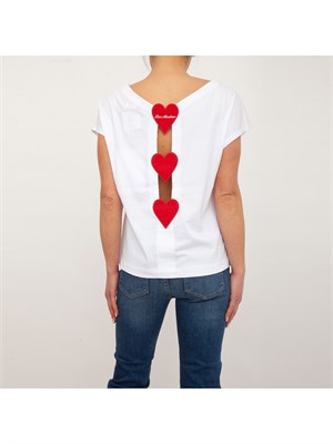 T-SHIRT LOVE MOSCHINO BIANCO in DONNA