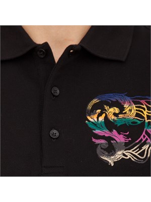 POLO VERSACE COLLECTION NERO in UOMO