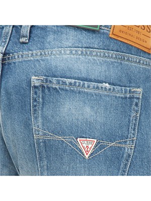 DENIM GUESS JEANS BLU DENIM in UOMO