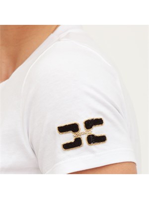 T-SHIRT ELISABETTA FRANCHI BIANCO in DONNA
