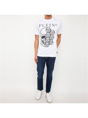 T-SHIRT PHILIPP PLEIN BIANCO in UOMO