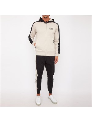 FELPA EA7 EMPORIO ARMANI BEIGE in UOMO