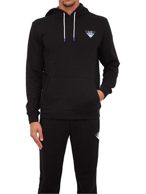 FELPA EA7 EMPORIO ARMANI NERO in UOMO