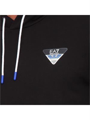 FELPA EA7 EMPORIO ARMANI NERO in UOMO