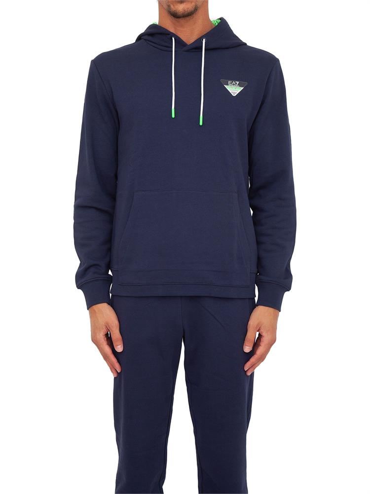 FELPA EA7 EMPORIO ARMANI BLU