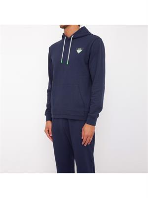 FELPA EA7 EMPORIO ARMANI BLU in UOMO