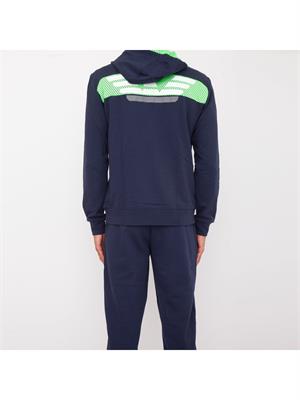 FELPA EA7 EMPORIO ARMANI BLU in UOMO