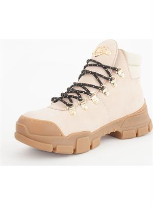 SCARPE STRINGATE LOVE MOSCHINO BEIGE in DONNA
